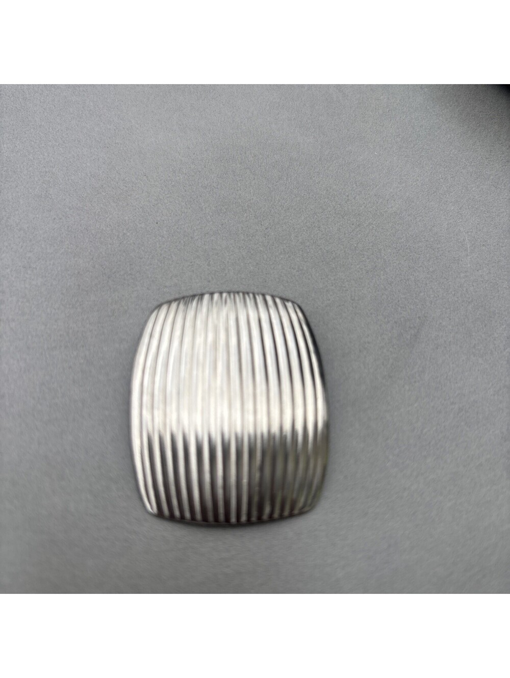 Jeri-lou Silver Tone Rectangular Scarf Clip